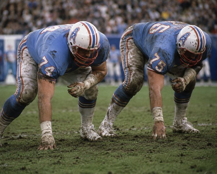 Houston Oilers &mdash; Mike Munchak and Bruce Matthews, both in Canton