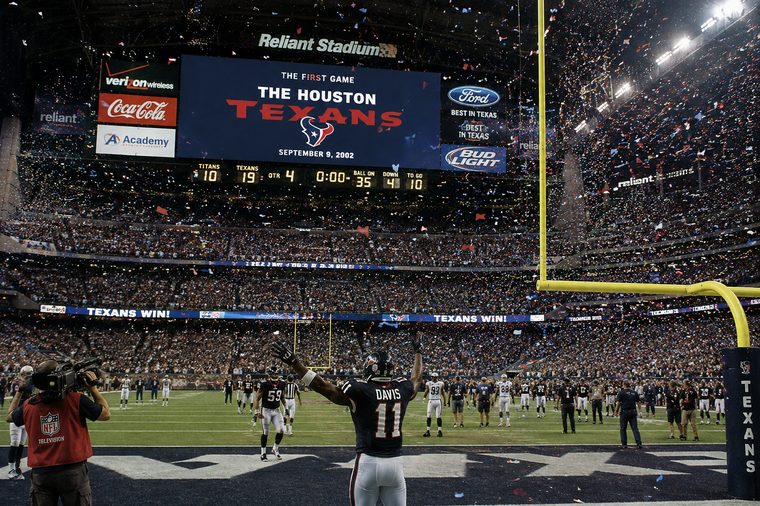 Houston Texans &mdash; First game, 2002   beating Dallas